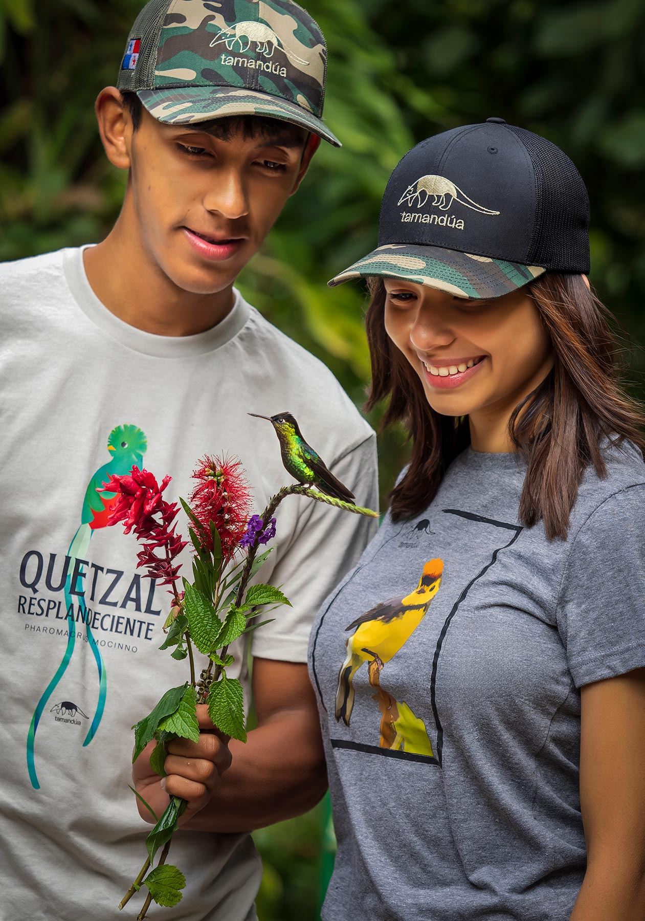 T-shirt Man Quetzal Resplandeciente