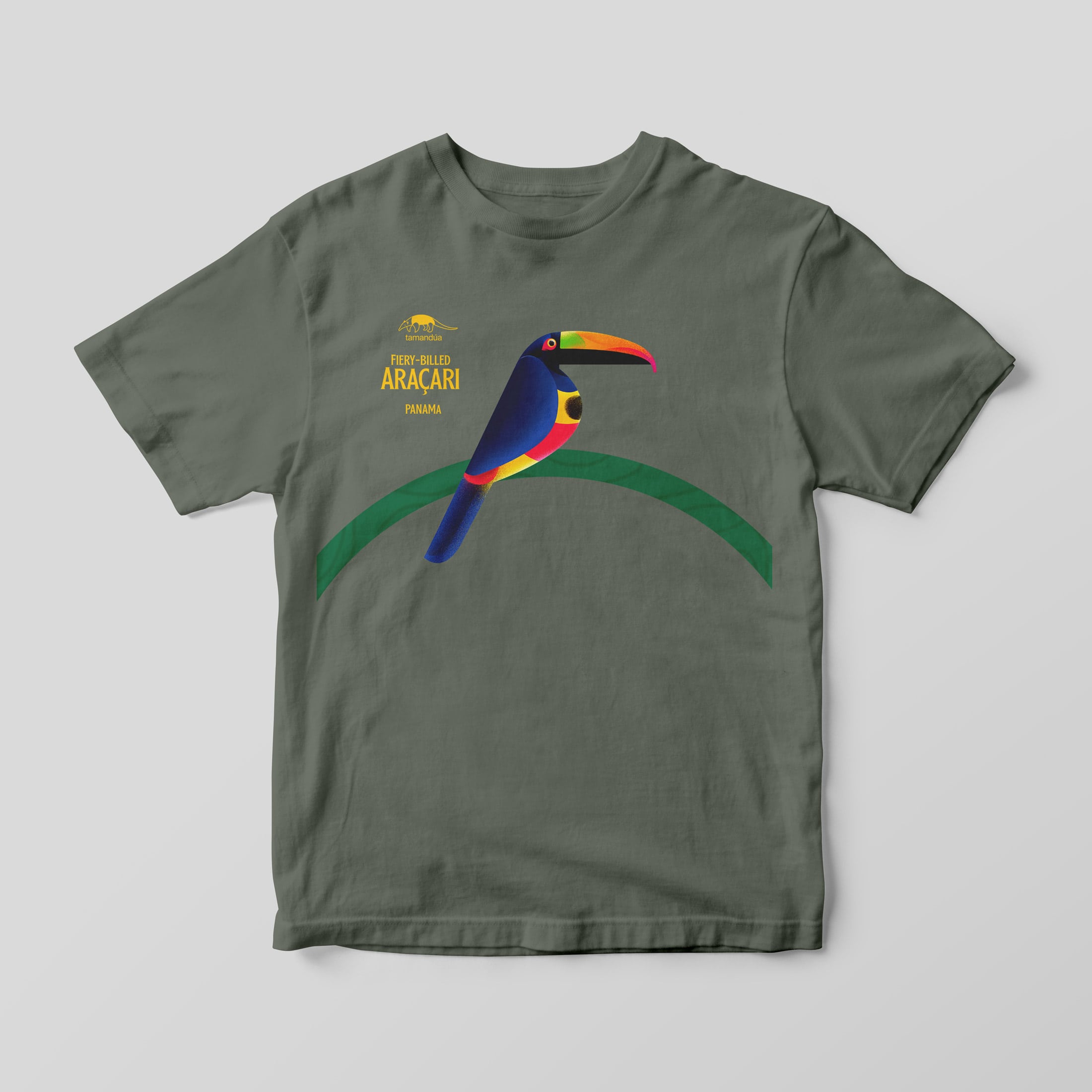 T-shirt Man Fiery Billed Aracari